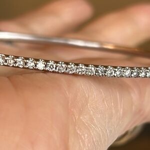14kt Diamond Bangle Bracelet with 2.5 Carats Of Gorgeous Diamonds